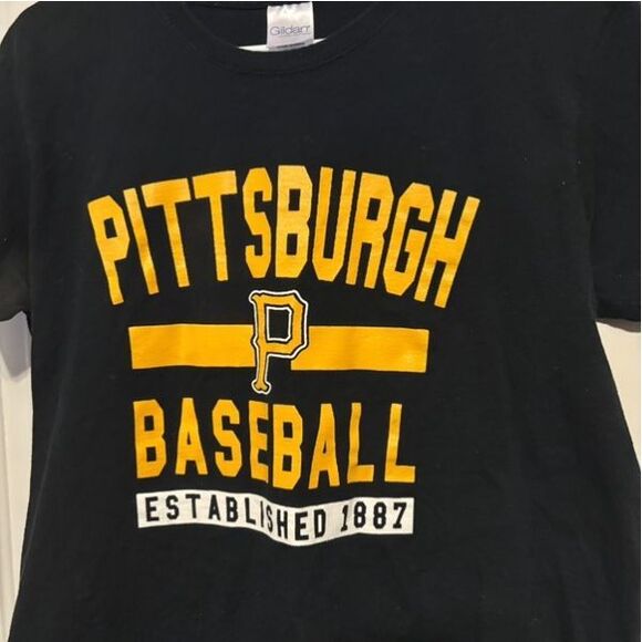 Pittsburgh Pirates Baseball Established 1887 Ladies Size L T-Shirt - Picture 2 of 5